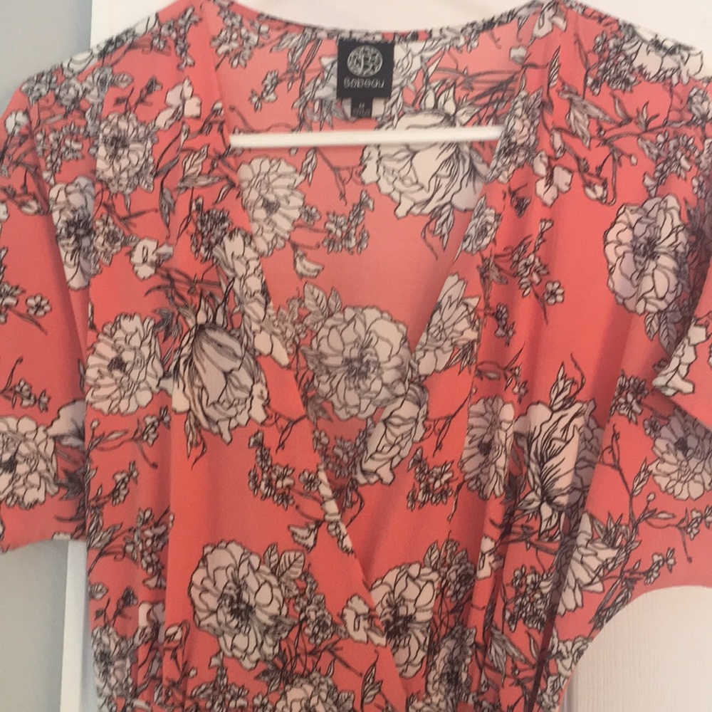 Floral wrap dress